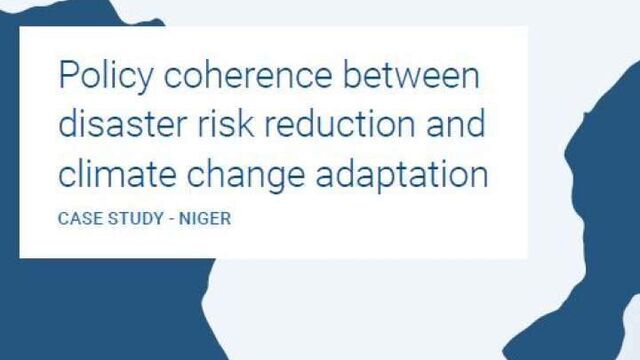 Niger: Policy coherence between disaster risk reduction and climate change adaptation