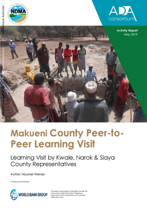Makueni County Peer to Peer Learning Visit Learning Visit by Kwale Narok and Siaya County Representatives 73d0e763