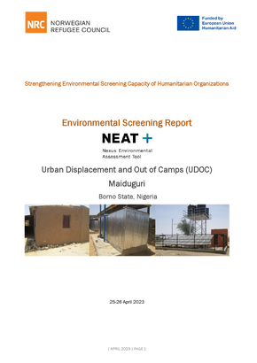 NIGERIA MAIDUGURI ENV SCREENING REPORT 3a21e6ed